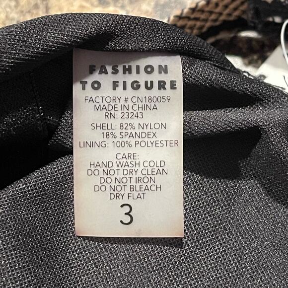 NWT Fashion To Figure Swimsuit One Piece Y2K 90s Animal Coastal Grandma 3 3X - Picture 2 of 4